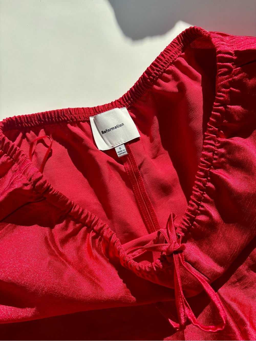 Reformation Red Sandy Shorts - Picture 4 of 7